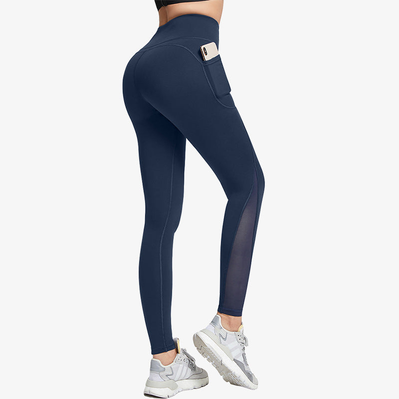 Filhot™ High-waisted Mesh Yoga Leggings With Side Pockets