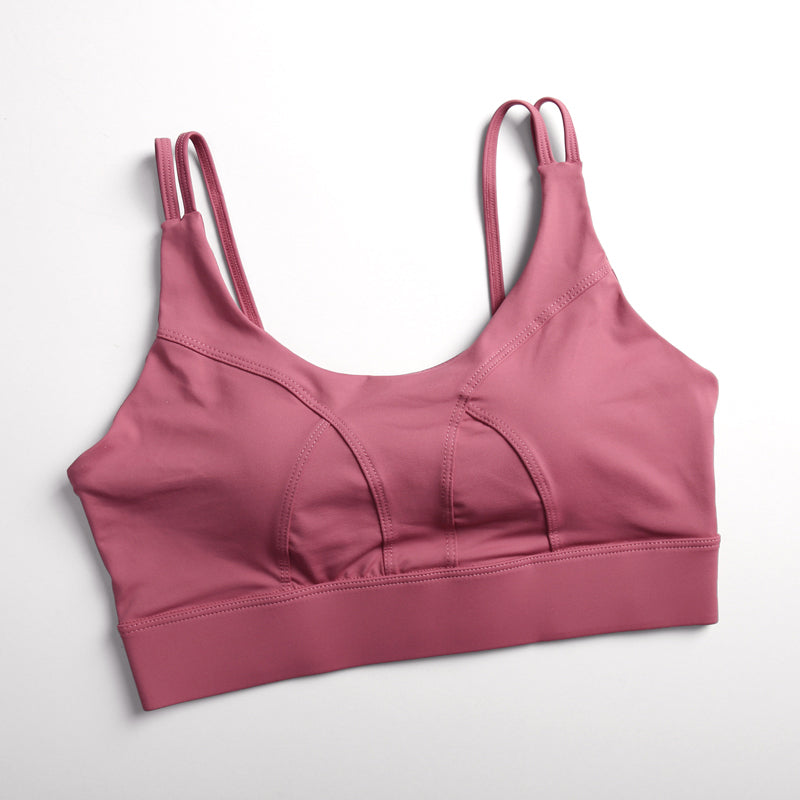 Filhot™ Fixed Shoulder Straps  Up Sports Bra To 4XL