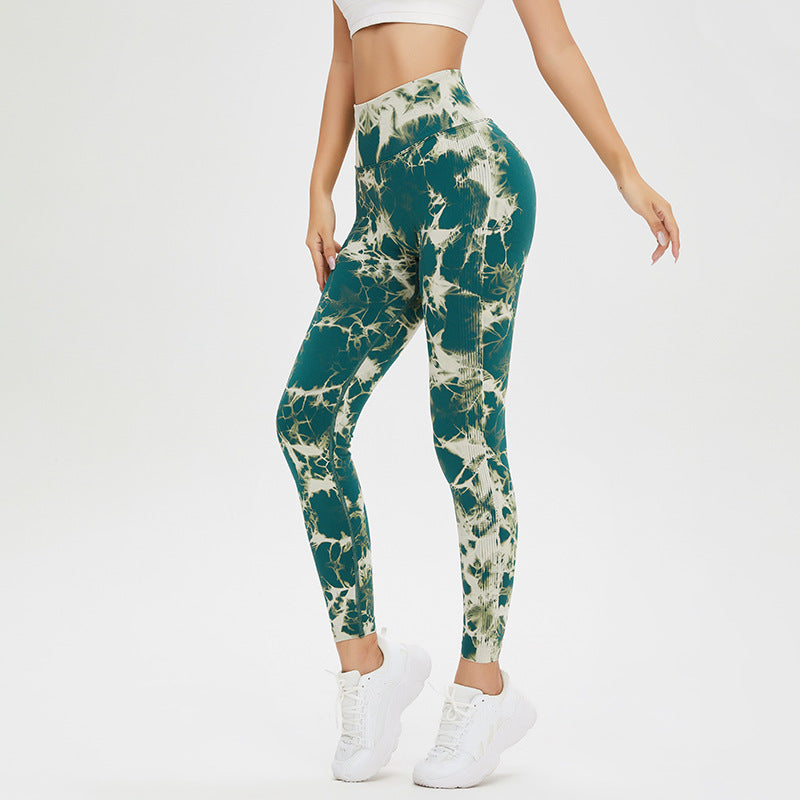 Filhot™ High Waist Sexy Tie Dye Yoga Leggings