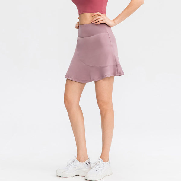 Filhot™ High Waisted Athletic Pleated Skirts With Shorts Pockets