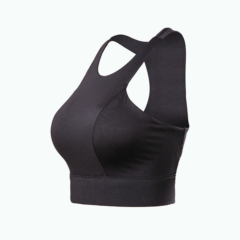 Filhot™ High Neck Racerback Yoga Sports Bra Up to 4XL