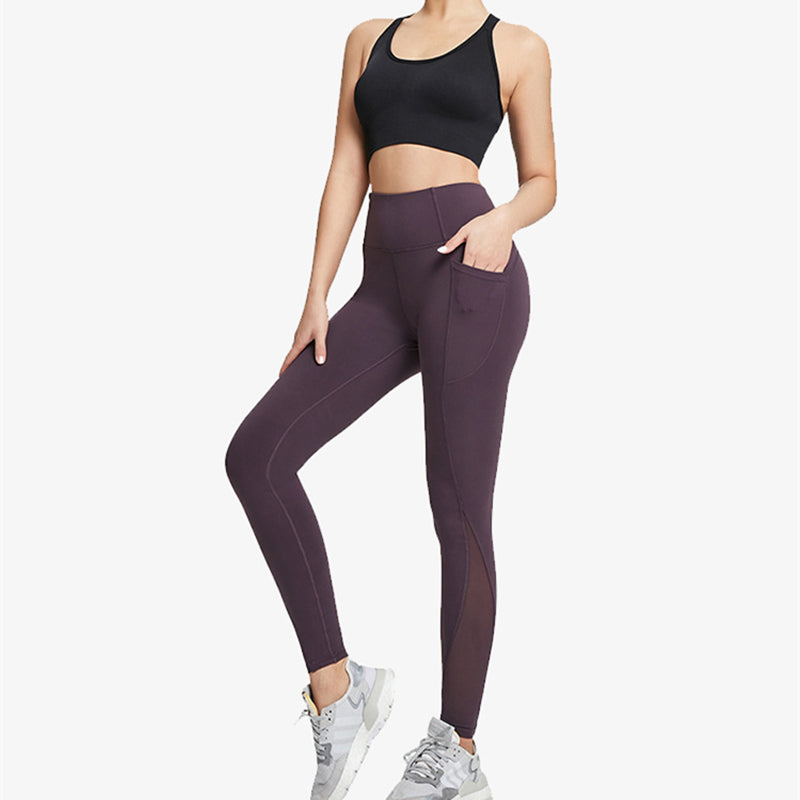 Filhot™ High-waisted Mesh Yoga Leggings With Side Pockets