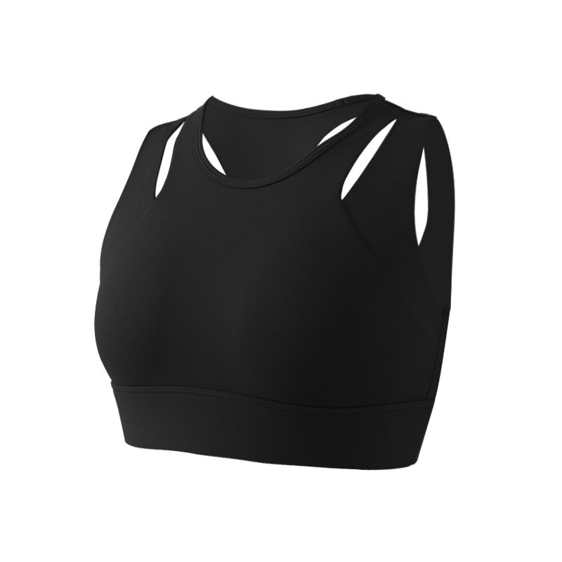 Filhot™ Shakeproof Cross Back Puch Up Yoga Sports Bra Up To XL