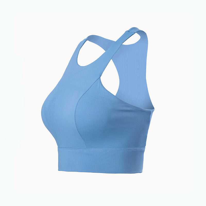 Filhot™ High Neck Racerback Yoga Sports Bra Up to 4XL