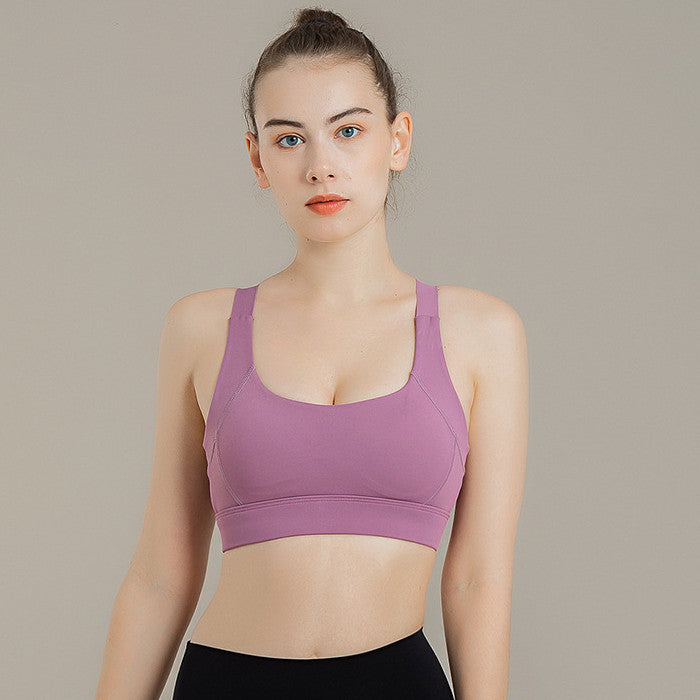 Filhot™ Cross Back Seamless High Intensity Sports Bra Up To 3XL