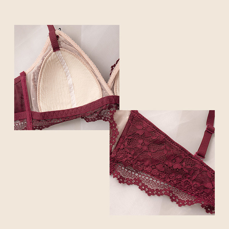 Filhot™ Flexible Triangle Cup Lace Bralette