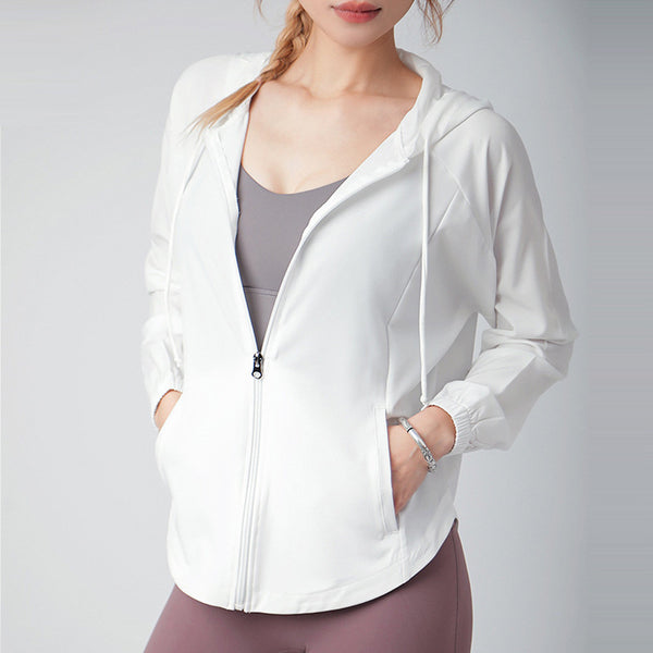 Filhot™ Zip Hooded Long-sleeved Sunscreen Jacket