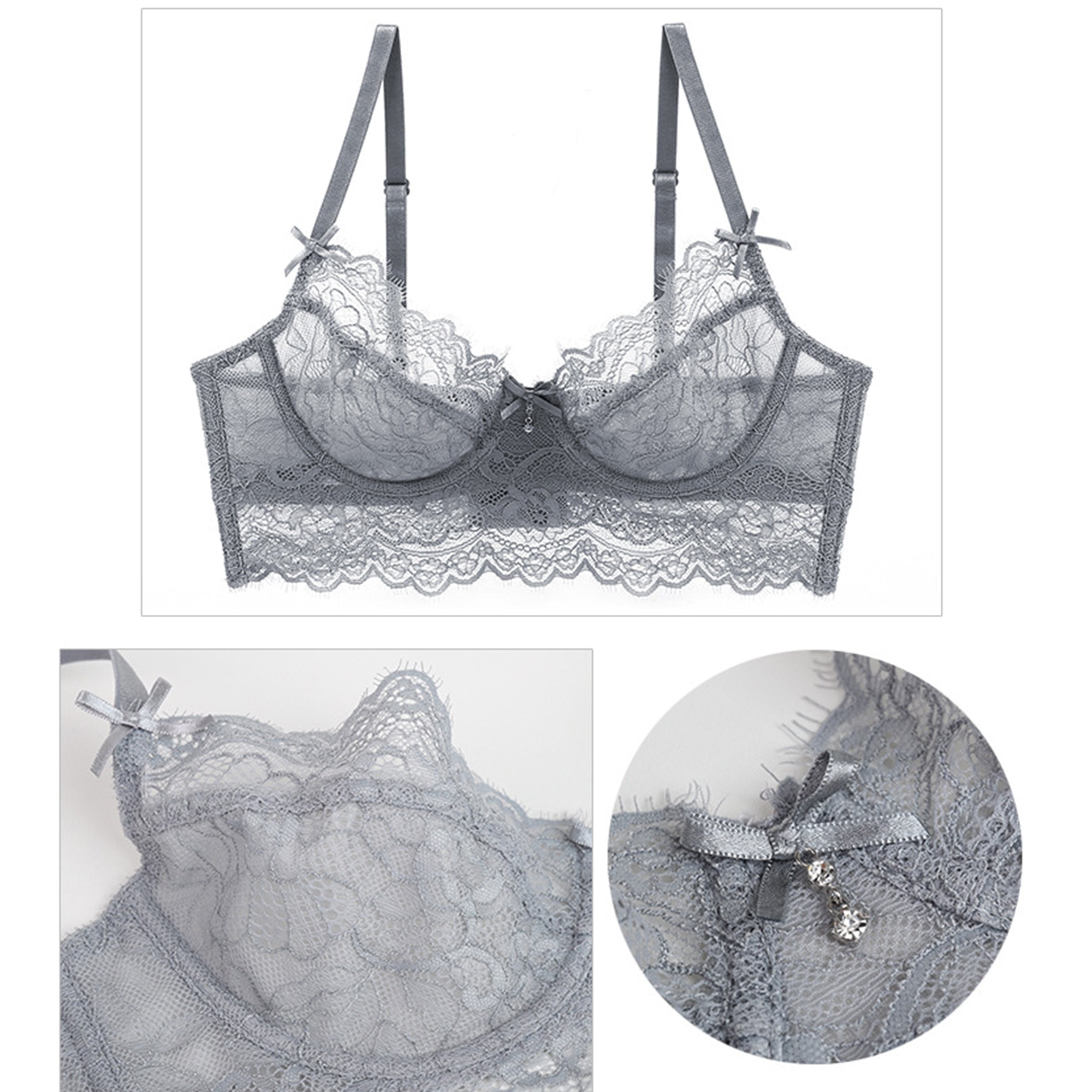 Sexy Lace Comfortable Plus Size Bra Set