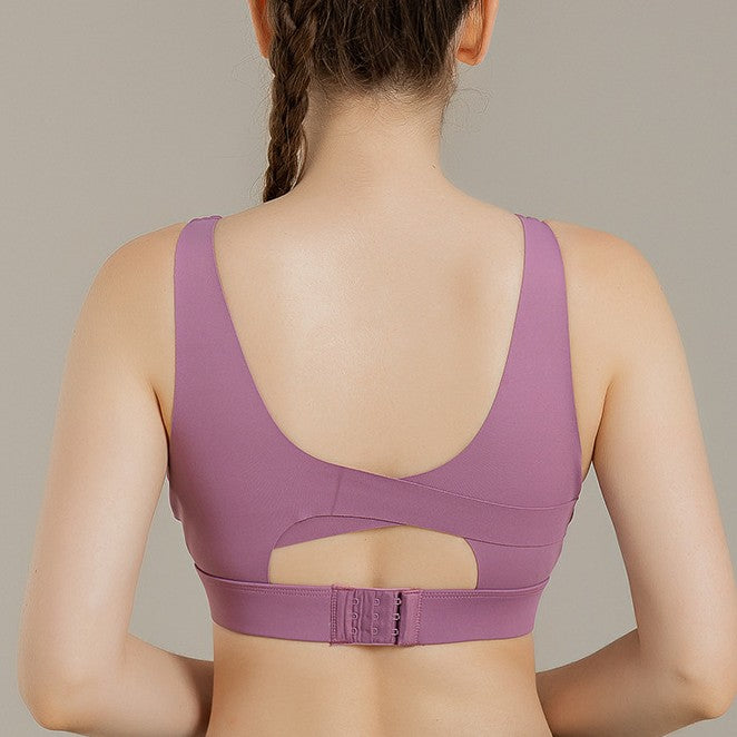 Filhot™ Seamless Back Cross Sports Bra Up to 3XL