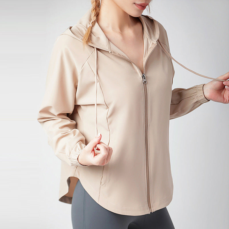 Filhot™ Zip Hooded Long-sleeved Sunscreen Jacket