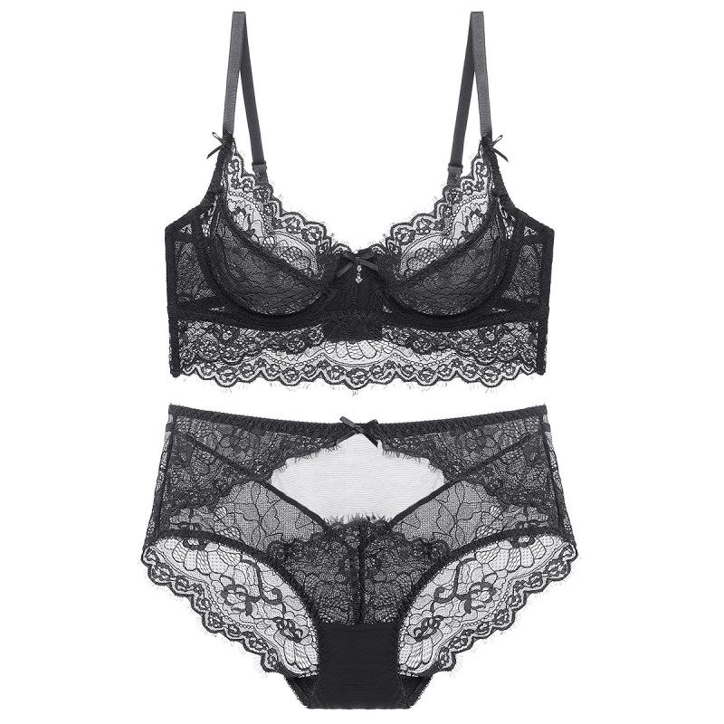 Sexy Lace Comfortable Plus Size Bra Set