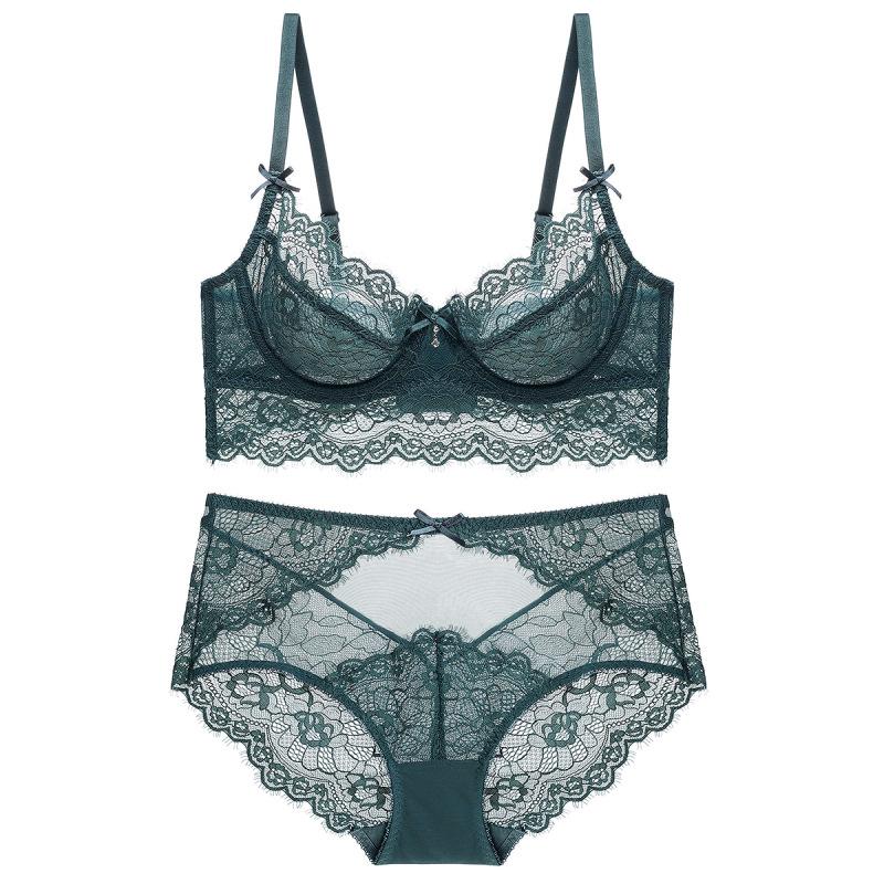 Sexy Lace Comfortable Plus Size Bra Set