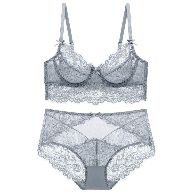 Sexy Lace Comfortable Plus Size Bra Set