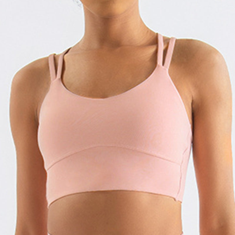 Filhot™ Double Cross Back Sports Bra Up To XL