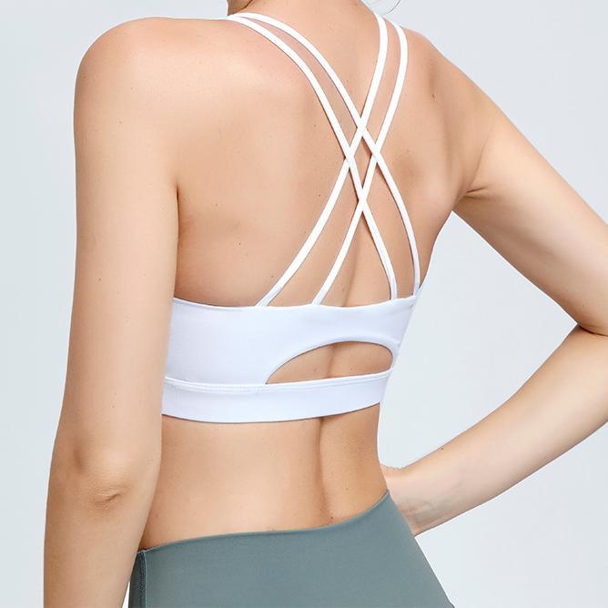 Filhot™  Seamless Cross Design Sports Bra