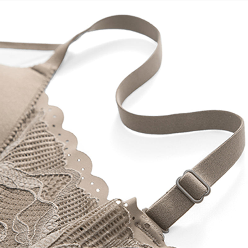 Filhot™ Deep V Seamless Push-up Wireless Lace Bra