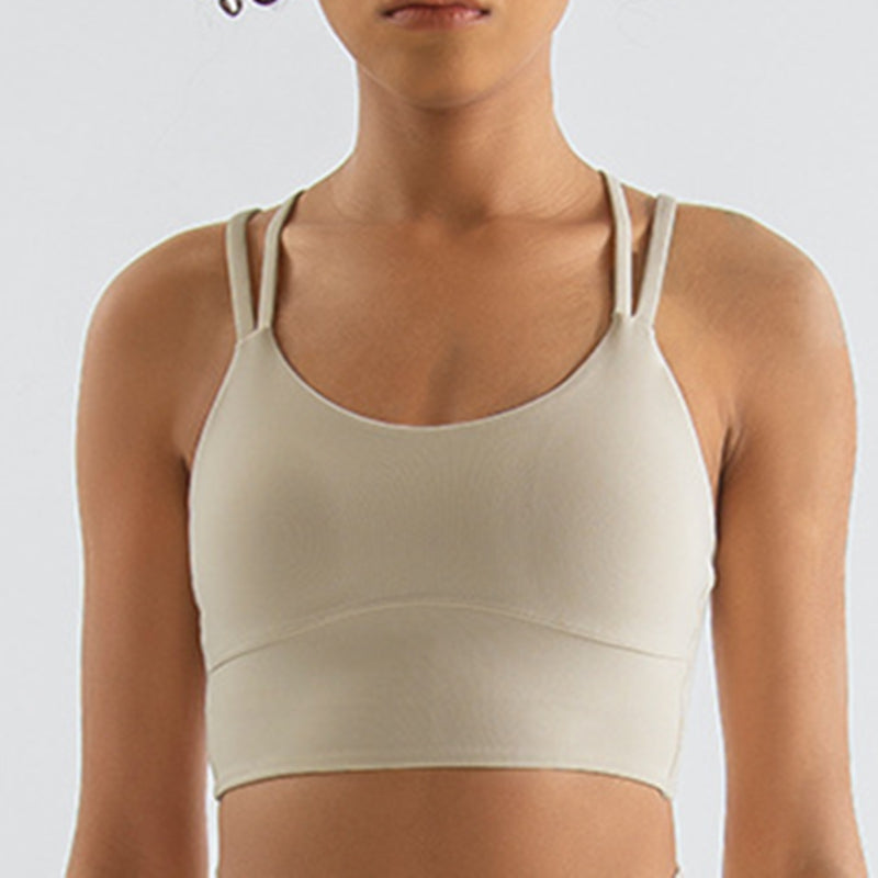 Filhot™ Double Cross Back Sports Bra Up To XL