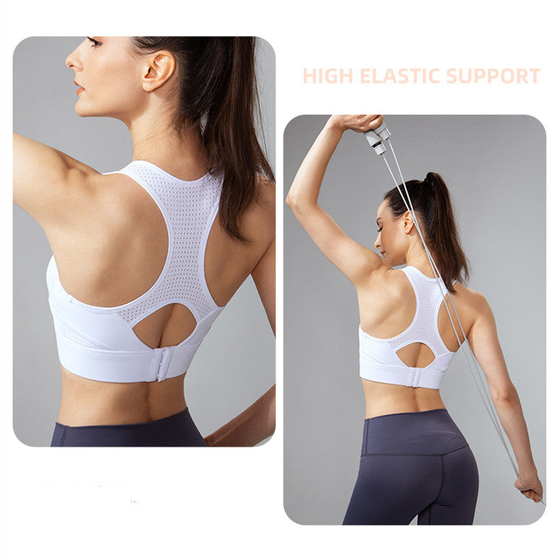 Filhot™  V-mesh Design Sports Bra Up To 5XL