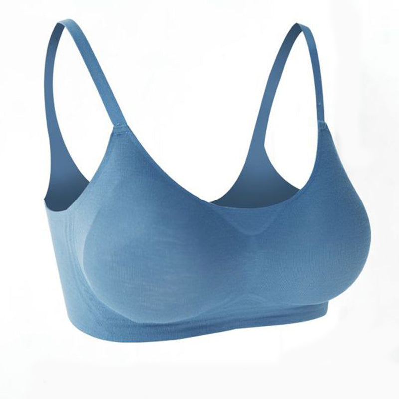 Filhot™ Simple Rib Fabric Underwire Seamless Bra Up To DDD