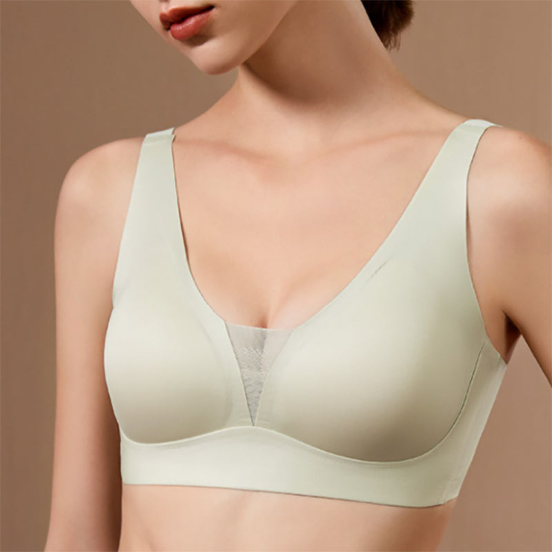 Filhot™ V-shape Mesh Wire Free Seamless Bra Up to DDD Cup