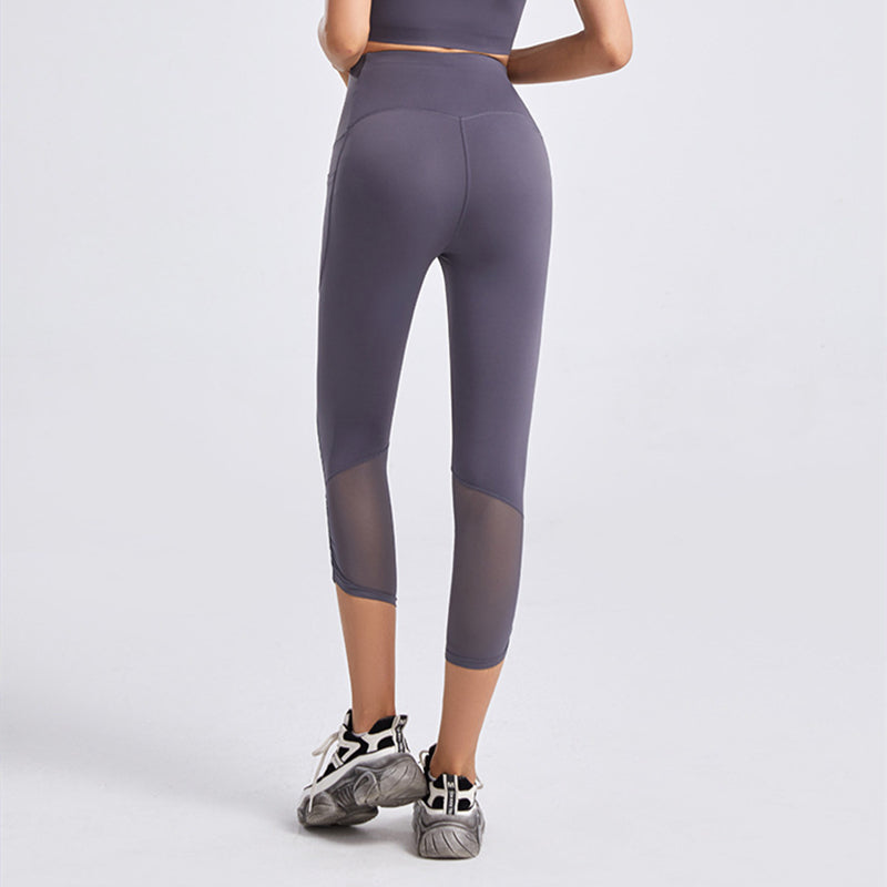 Filhot™ High Waist Workout Mesh Leggings With Pocket