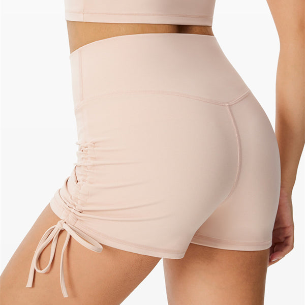 Filhot™ Lycra® Adjustable Yoga Scrunch Shorts With Side Drawstring