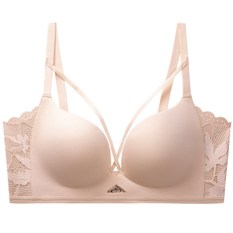 Filhot™ Deep V Seamless Push-up Wireless Lace Bra