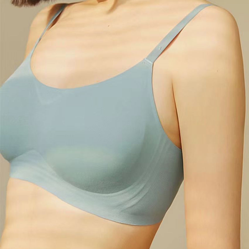 Filhot™ Simple Rib Fabric Underwire Seamless Bra Up To DDD