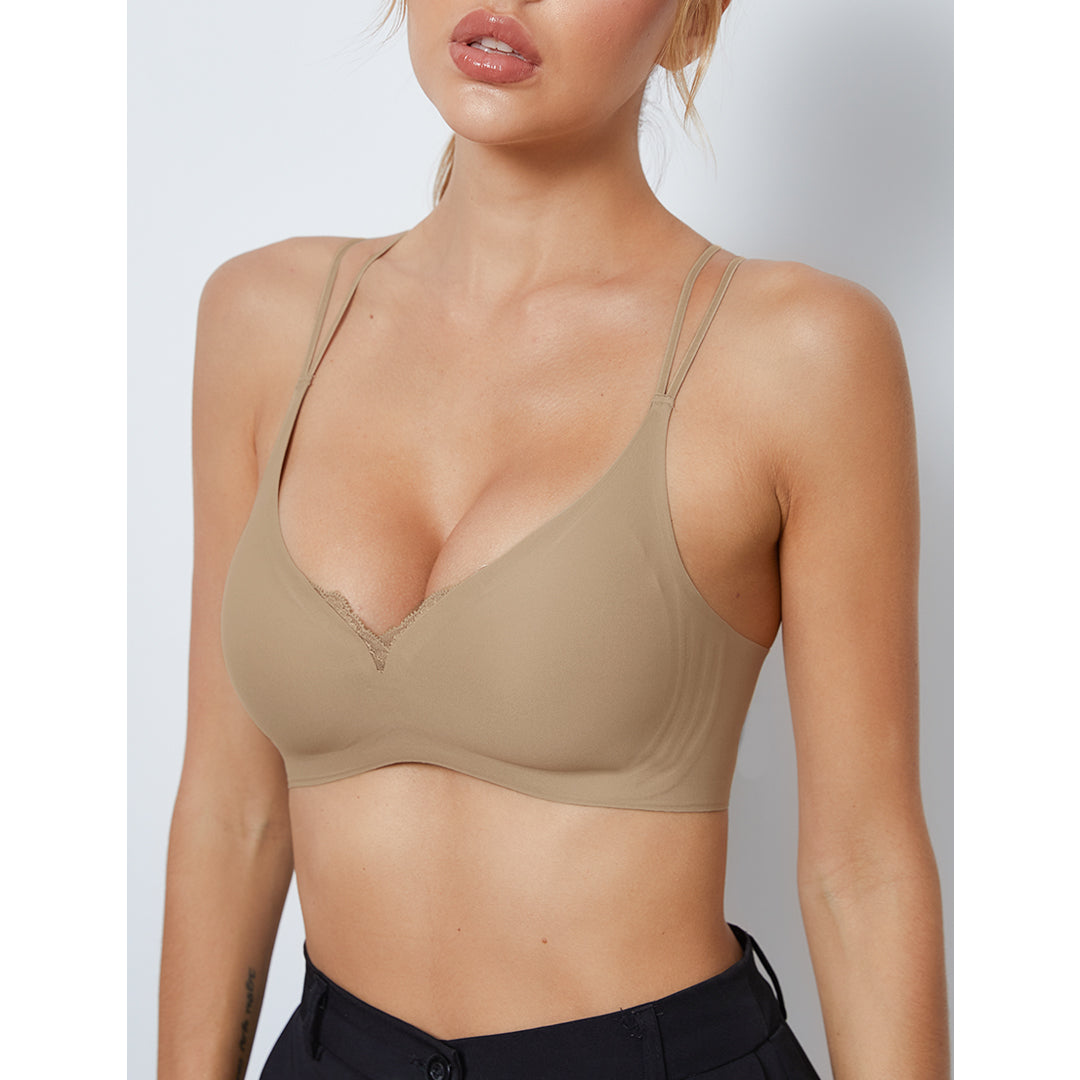 Summer Cooling Seamless Bra With X-back Design