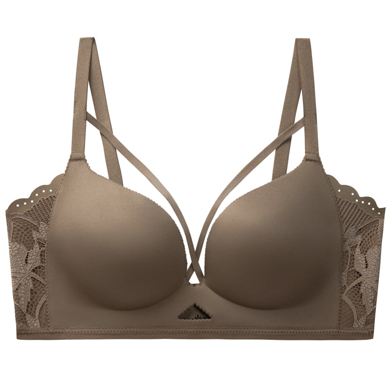 Filhot™ Deep V Seamless Push-up Wireless Lace Bra