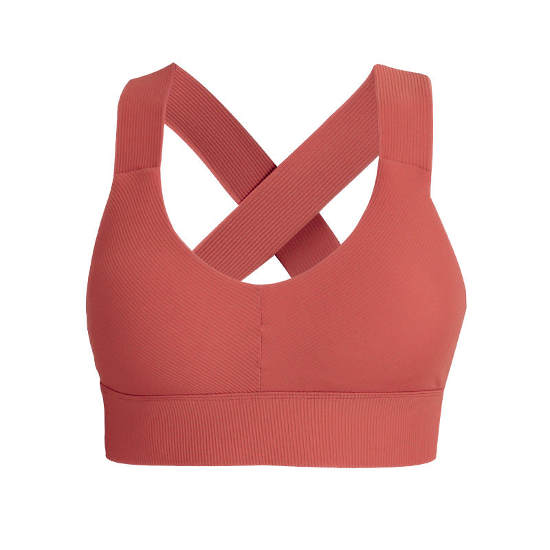 Filhot™ U-shaped Cross Sports Bra Up to 5XL