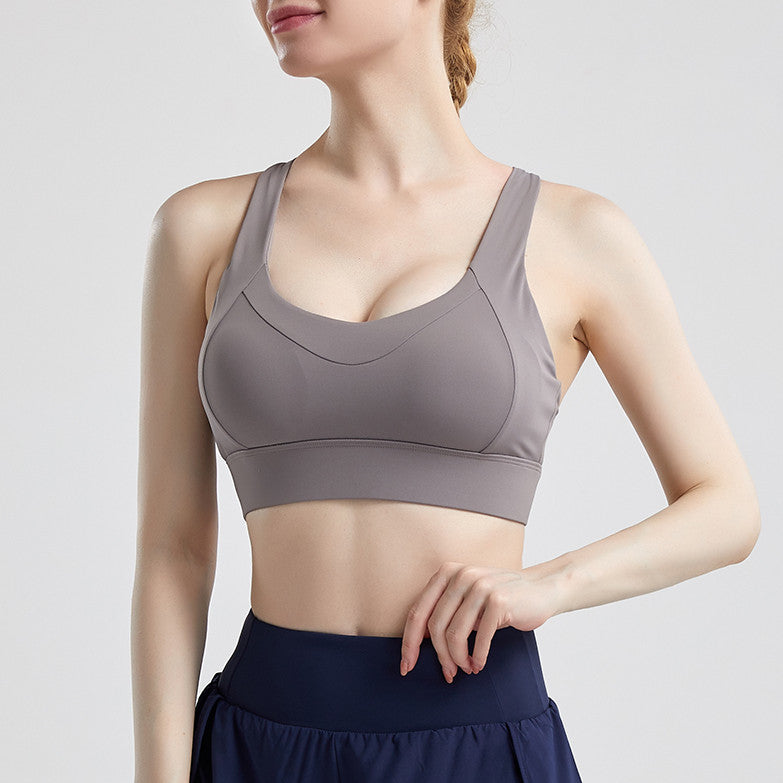 Filhot™ Super Elastic Criss Cross Back Sports Bra Up to 5XL