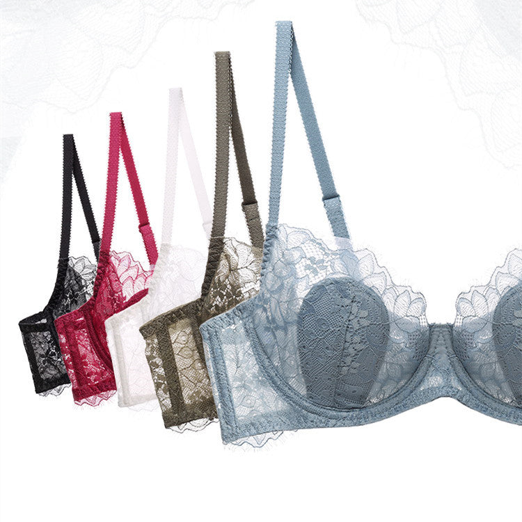 Filhot™ Stylish Lace Underwire Bra Thin Pad Up to GH Cup