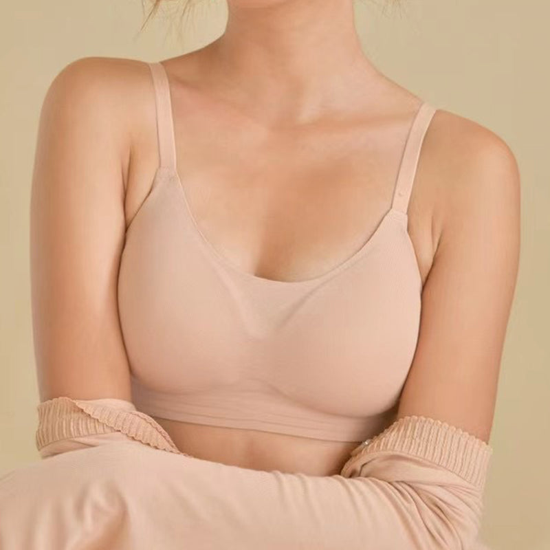 Filhot™ Simple Rib Fabric Underwire Seamless Bra Up To DDD