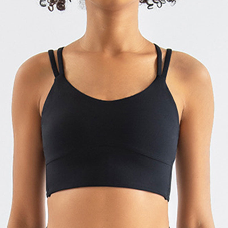 Filhot™ Double Cross Back Sports Bra Up To XL