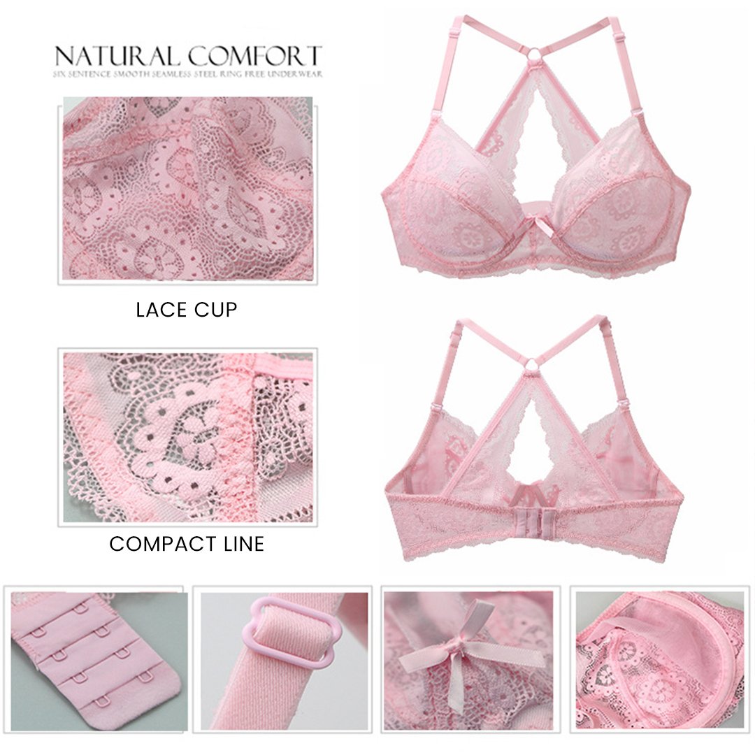 Sexy Lace Plus Size Push-Up Bra Set