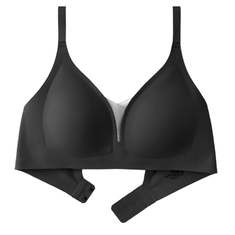 Filhot™  Deep V-Neck Mesh Wireless Bra Up To DDD Cup