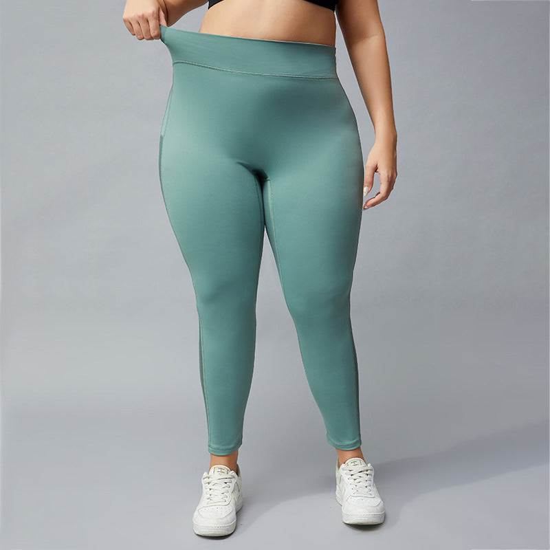 Filhot™ High Waisted Plus Size Workout Leggings With Mesh