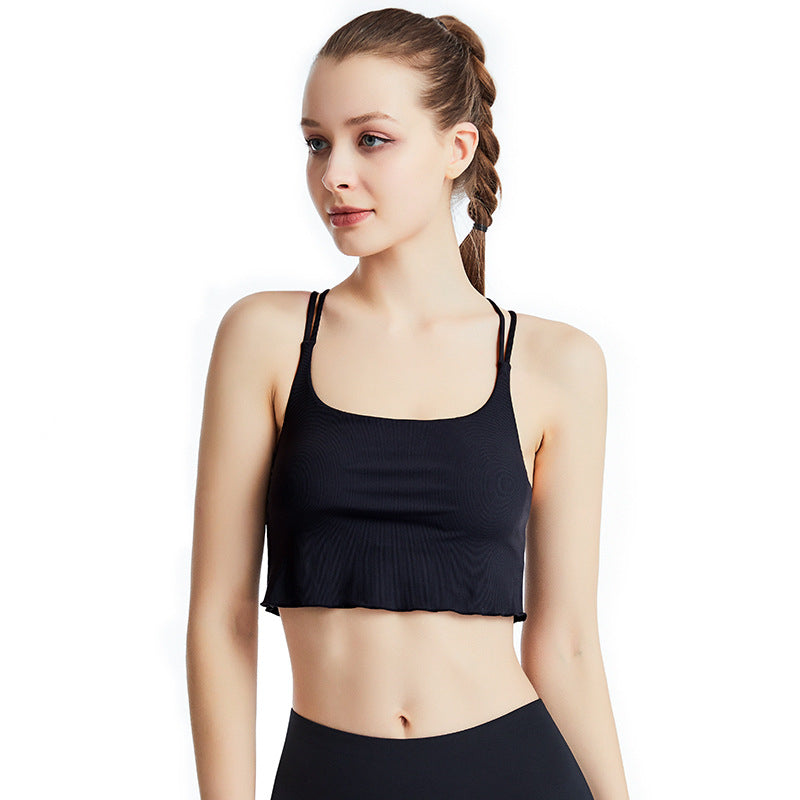 Filhot™ Criss Cross Back Breathable Yoga Sports Bra Up to 2XL