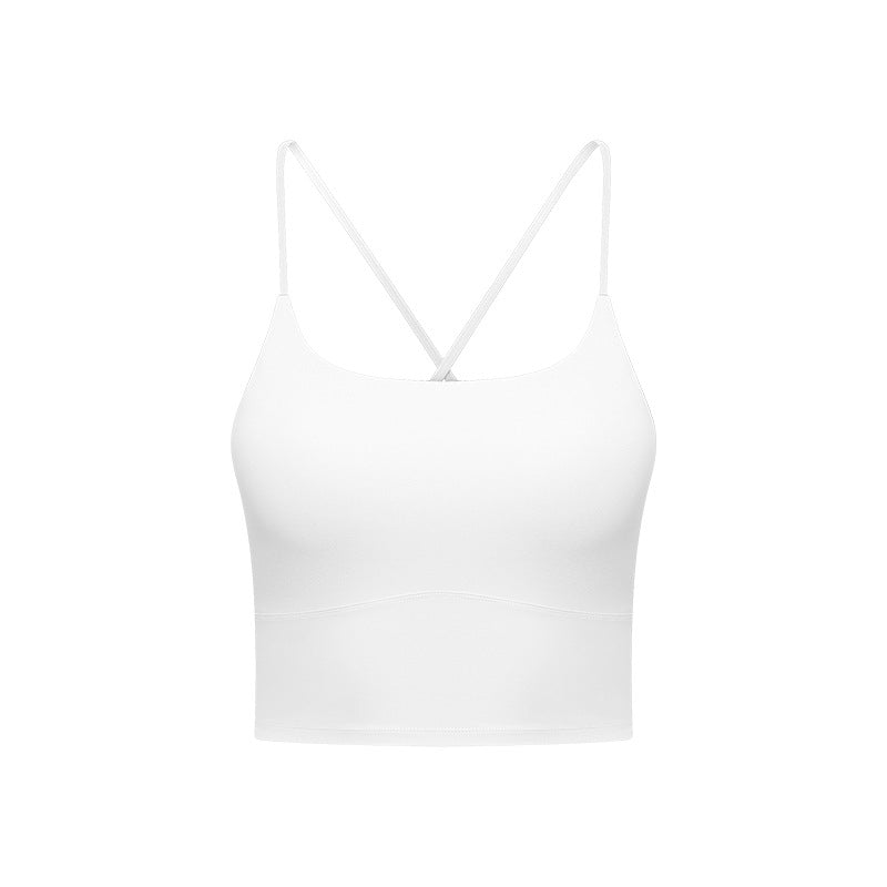 Filhot™ Lycra® Cross Back Stretchy Pull Over Sports Bra