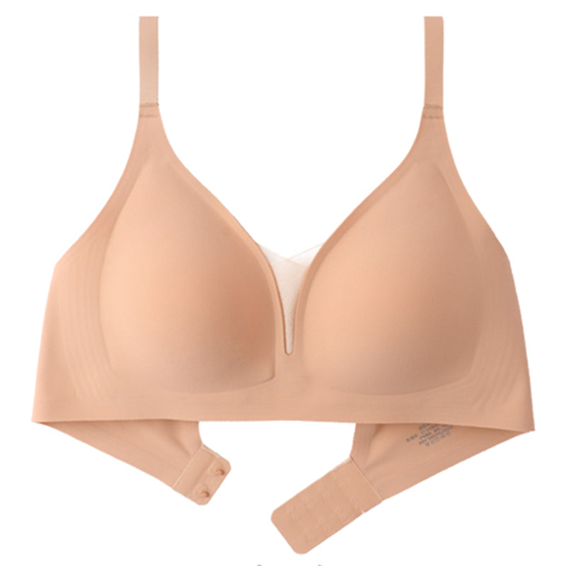 Filhot™  Deep V-Neck Mesh Wireless Bra Up To DDD Cup