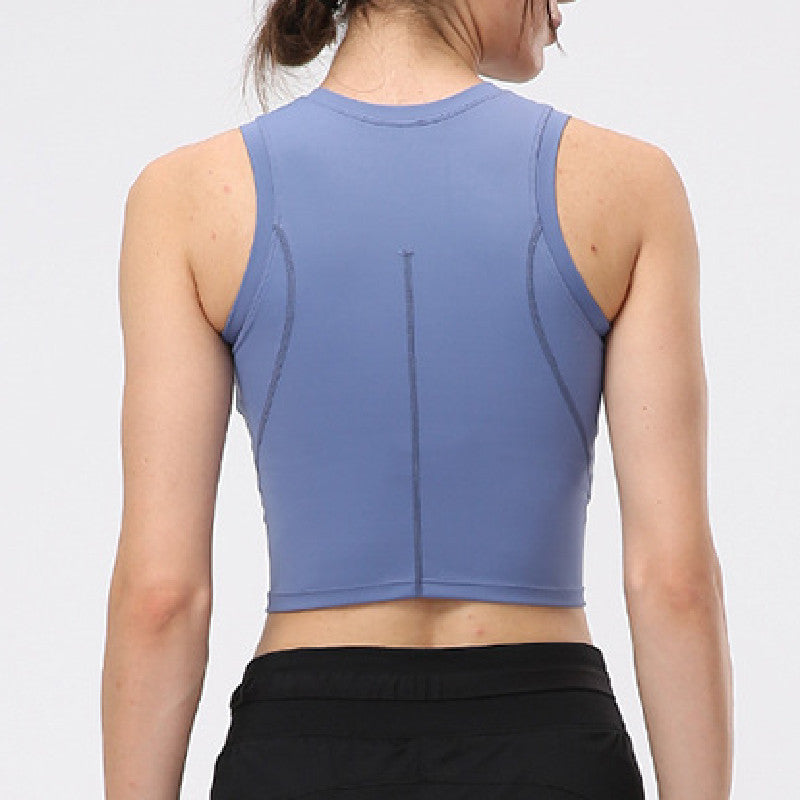 Filhot™ Stitching Design Quick Drying Sport Vest with Integrated Pads