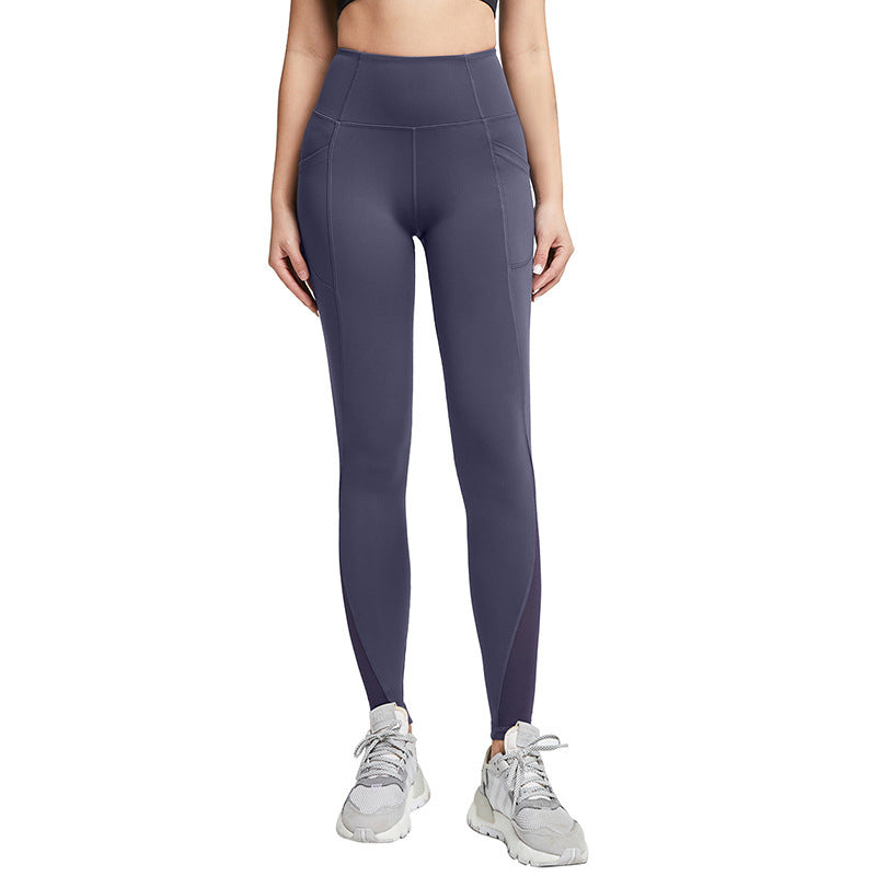 Filhot™ High-waisted Mesh Yoga Leggings With Side Pockets