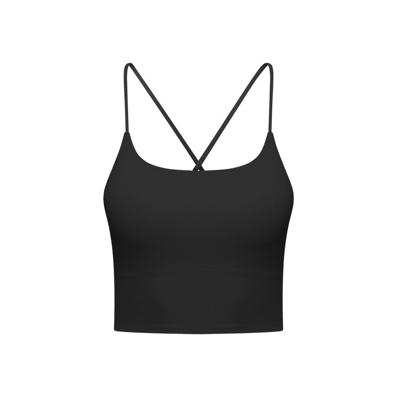 Filhot™ Lycra® Cross Back Stretchy Pull Over Sports Bra