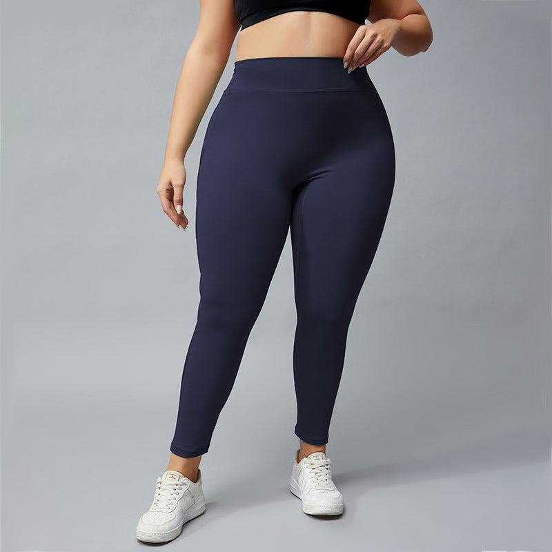 Filhot™ High Waisted Plus Size Workout Leggings With Mesh