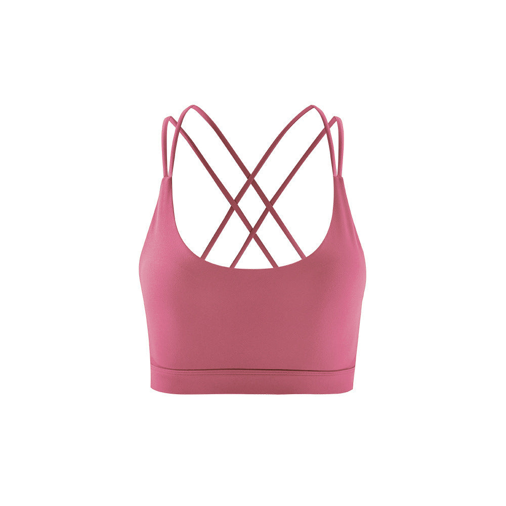 Filhot™  Seamless Cross Design Sports Bra