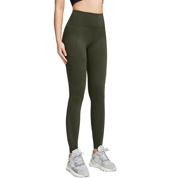 Filhot™ High-waisted Mesh Yoga Leggings With Side Pockets