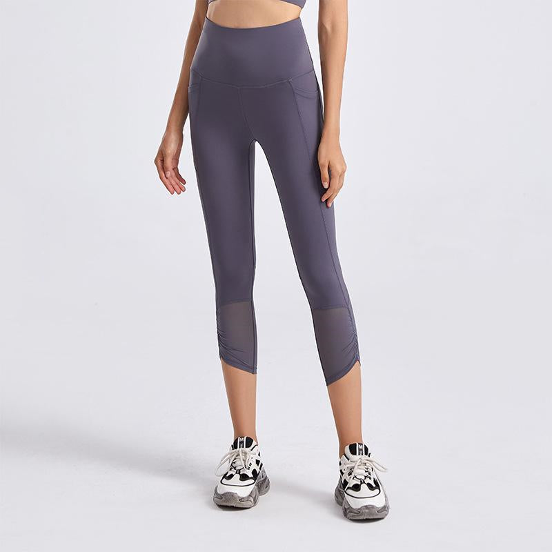 Filhot™ High Waist Workout Mesh Leggings With Pocket