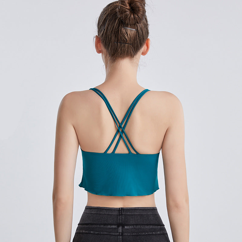 Filhot™ Criss Cross Back Breathable Yoga Sports Bra Up to 2XL