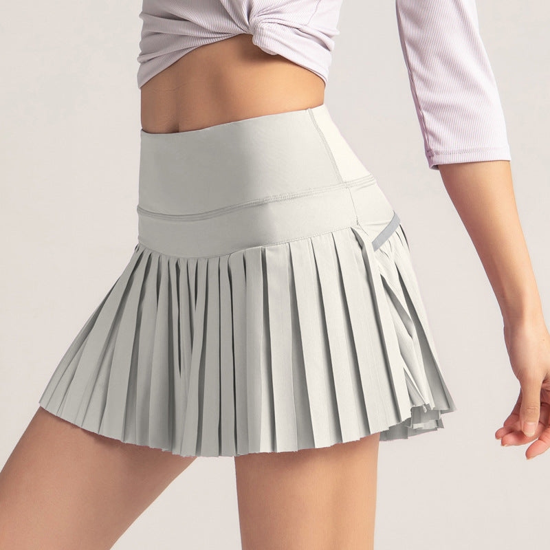 Filhot™ Quick Dry Athletic Pleated Skirts With Pockets Shorts